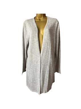 Divided XL Light Gray Open Cardigan Minimalist Long Sleeve Drape Sweater Softfit